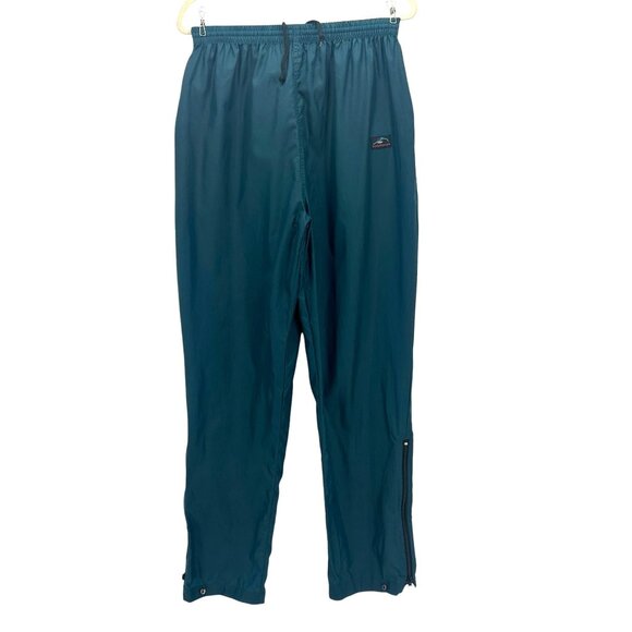 Vintage Helly Hansen Mens Large Pants Nylon Windbreaker Green Outdoor Fishing